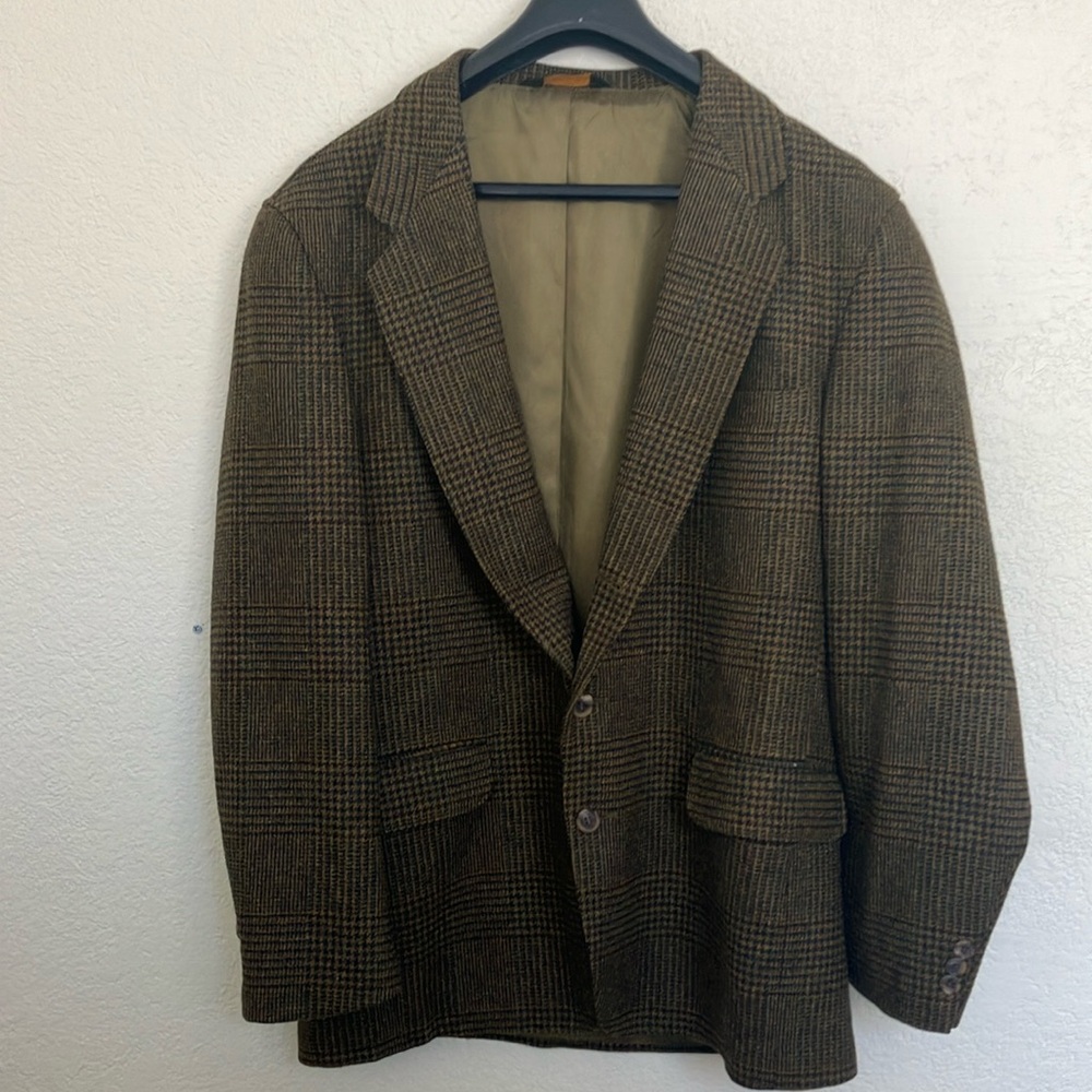 Banana Republic Vintage 80s Adventure Outfitters Lambswool Blazer Mens L 48R